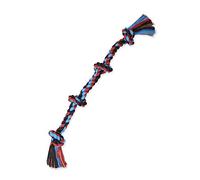 Mammoth Flossy Chews Color 4 Knot Rope Tug - Premium Cotton-Poly Tug Toy for Dogs - Interactive Dog Rope Toy - Tug Dog Chew Toy for Large -X-Large Dogs - X-Large 31”