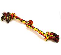 Mammoth Flossy Chews Color Rope Tug - Premium Cotton-Poly Tug Toy for Dogs - Interactive Dog Rope Toy - Tug Dog Chew Toy