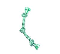 Mammoth Flossy Chews Extra Fresh Knot Tug,Premium Baumwoll-Polygarn mit Zahnseide Zerrspielzeug für Hunde,Interaktives Hundeseilspielzeug,Zerren Hund Kauspielzeug für kleine Hunde,Klein, 38.1 cm