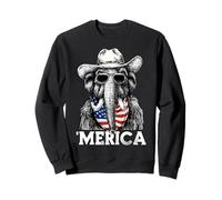 Mammoth Ice Age American Flag Bandana Sunglasses Cowboy Hat Sweatshirt
