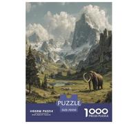 Mammoth Jigsaw Puzzles for Adults Gifts 1000 Piece Challenging Games Home Decors Brainteasing Ancient Animals Jigsaw Puzzle for Women Men Adult 70x50cm/1000pcs