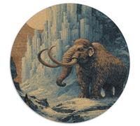 Mammoth Jigsaw Puzzles for Adults Gifts 1000 Pieces Fun Challenging Home Decoration Brainteasing Ancient Animals Jigsaw Puzzle for Women Men Adult 1000pcs (67.5x67.5cm)