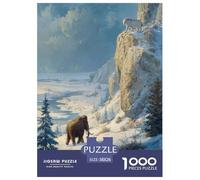 Mammoth Jigsaw Puzzles Great Gift for Adults 1000 Piece Fun Challenging Home Decoration Ancient Animals Jigsaw Puzzle for Women Men Adult 38x26cm/1000pcs