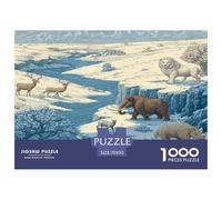 Mammoth Jigsaw Puzzles Great Gift for Adults 1000 Pieces Fun Challenging Home Decors Ancient Animals Jigsaw Puzzle for Women Men Adult 70x50cm/1000pcs