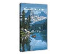 Mammoth Lakes Mountain Adventure Canvas Poster Wall Art Decor Print Picture Paintings for Living Room Bedroom Decoration 20x30inch(50x75cm)