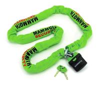 Bike It Motorcycle Chain & Padlock Mammoth – Heavy-Duty 10mm Hardened Steel 1.8m