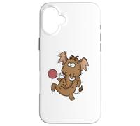 Mammoth playing Football Case for iPhone 16 Plus