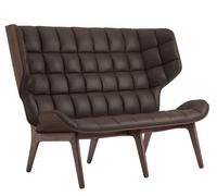 Mammoth Sofa Leather cover Norr11 Oak dark stained Dunes Leather Dark brown - 4251501613596