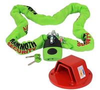 Mammoth Sold Secure Gold Approved Motorcycle Chain & Lock 1.8m + Ground Anchor Heavy Duty Motorbike Scooter Security