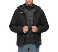Mammut - 3-in-1 down and GORE-TEX ePE hiking jacket - Treeline 3 in 1 HS Hooded Jacket Men Black Black for Men - Size L Black L