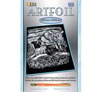MAMMUT 8250606 Art Foil, Scratch Picture, Animal Motif, Shepherd Dog, Silver, Complete Set with Scratch Picture, Scratch Knife and Instructions (English language not guaranteed), Scraper, Scratch,