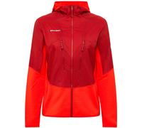 Mammut Lightweight, thermoregulating ski touring midlayer Aenergy ML Hybrid Hooded Jacket Women - dark red- red, S