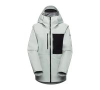 Mammut All-mountain hardshell ski jacket Stoney HS Hooded Jacket Women - silver sage-black, S