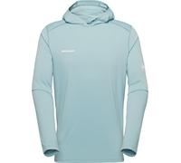 Mammut - Breathable, lightweight hiking T-shirt with hood - Selun FL Sun Hoody Men Nebla for Men in Recycled Polyester - Size L - Blue Blue L