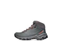 Mammut Classical leather hiking boots Nova IV Mid LTH Women - black-hot red, UK 4.5
