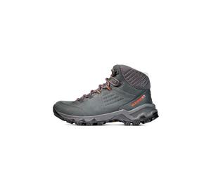 Mammut Classical leather hiking boots Nova IV Mid LTH Women - black-hot red, UK 5.5