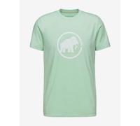 Mammut Core Classic Short Sleeve T-Shirt Pale Green White Logo - L