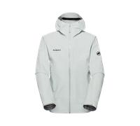 Mammut Dependable, lightweight mountaineering hardshell Crag HS Hooded Jacket Men - silver sage, XL