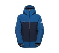 Mammut Dependable, lightweight mountaineering hardshell Crag HS Hooded Jacket Men - tschiel-marine, XL