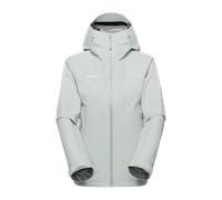 Mammut Dependable, lightweight mountaineering hardshell Crag HS Hooded Jacket Women - silver sage, L