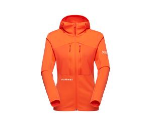Mammut Durable, breathable mountaineering midlayer Eiger Nordwand Advanced ML Hooded Jacket Women - eiger orange, L