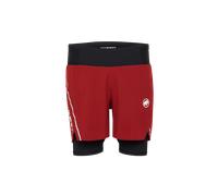 Mammut Functional trail running shorts Aenergy TR 2 in 1 Shorts Men - dark red-black, UK 30