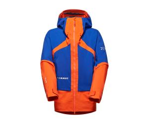 Mammut Heavy-duty GORE-TEX Pro mountaineering jacket Eiger Nordwand Pro HS Hooded Jacket Men - eiger orange-eiger blue, M