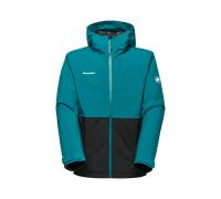 Mammut Insulated, waterproof hiking jacket Linard HS Thermo Hooded Jacket Men - deep teal-black, XL