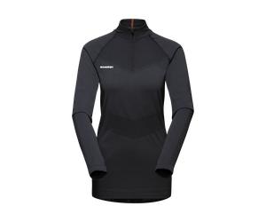 Mammut Insulating longsleeve shirt with Merino wool Trift Half Zip Longsleeve Women - black, S