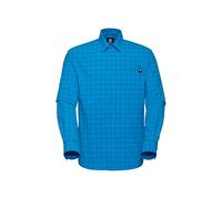 Mammut Lenni Longsleeve Shirt Men | Outdoor Clothing for Hiking, with Sun Protection | Marine, XXL