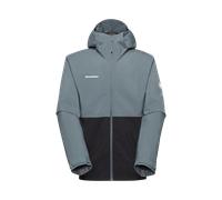 Mammut Lightweight, dependable hiking hardshell Linard Light HS Hooded Jacket Men - black-strata, XXL