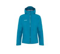 Mammut Lightweight elastic hardshell jacket for hiking Linard Guide HS Hooded Jacket Men - deep teal, L