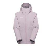 Mammut Lightweight elastic hardshell jacket for hiking Linard Guide HS Hooded Jacket Women - alpine calamint, L