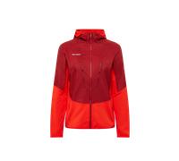 Mammut Lightweight, thermoregulating ski touring midlayer Aenergy ML Hybrid Hooded Jacket Women - dark red- red, M