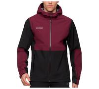 Mammut - Linard Guide Hardshell Hooded Jacket - Waterproof jacket size S, black/red