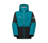 Mammut Linard Guide HS Waterproof Hooded Men's Jacket | UK XL in Black/Deep Teal