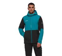 Mammut Linard Guide HS Waterproof Hooded Men's Jacket | UK M in Black/Deep Teal