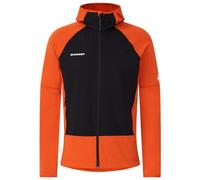 Mammut Abrasion-resistant, stretchy climbing midlayer Massone ML Hooded Jacket Men - autumn larice-black, M