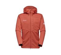 Mammut Men's Ultimate VII Series Softshell Jacket, XL, Orange, Hooded Jacket, Functional Jacket, GORE WINDSTOPPER, 3006 brick, XL