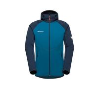 Mammut Not your average fleece jacket Aconcagua ML Hooded Jacket Men - deep ice-marine, L