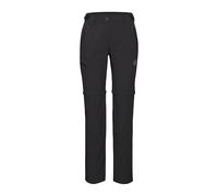 Mammut Runbold IV Zip Off Pants Women | Outdoor Trousers for Hiking, Convertible into Shorts, Stretch Fit, Durable & Breathable | Black, 34