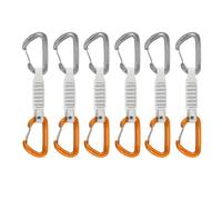 Mammut Sender Wire 12 cm Quickdraws (6 Pack) in Light Grey/Gold