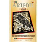 Mammut Spiel & Geschenk 1015 Gold-Adler, ca. 25,5 x 20,4 cm Artfoil Animal Print Eagle Complete Set Picture, Knife and Instructions, Scraper, Glossy, Scratching Kit for Ages 8