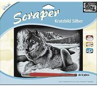 Mammut Spiel & Geschenk Scratching picture landscape format - approx. 25.2 x 20 cm.