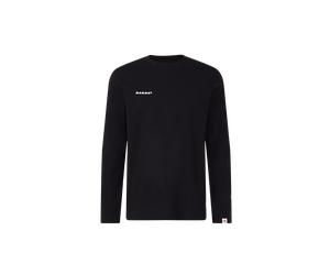 Mammut Straight-cut cotton longsleeve Base Longsleeve T-Shirt Men Mini Logo - black, L