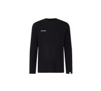 Mammut Straight-cut cotton longsleeve Base Longsleeve T-Shirt Men Mini Logo - black, M