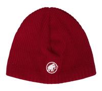 Mammut Finely woven knitted beanie with fleece lining Sublime Beanie - dark red, one size