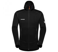 Mammut Taiss Light ML Hooded Jacket Men | Fleece and Nylon Midlayer with Zip for Mountain Hiking | Black, S