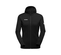 Mammut Taiss Light ML Hooded Jacket Women | Fleece and Nylon Midlayer with Zip for Mountain Hiking | Black, XL