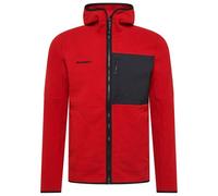 Mammut Recycled polyester hiking midlayer jacket Tamaro ML Hooded Jacket Men - dark red-black, S